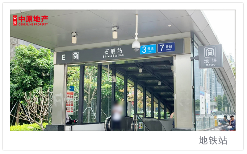 福田石廈片區在福田中心區的正南向